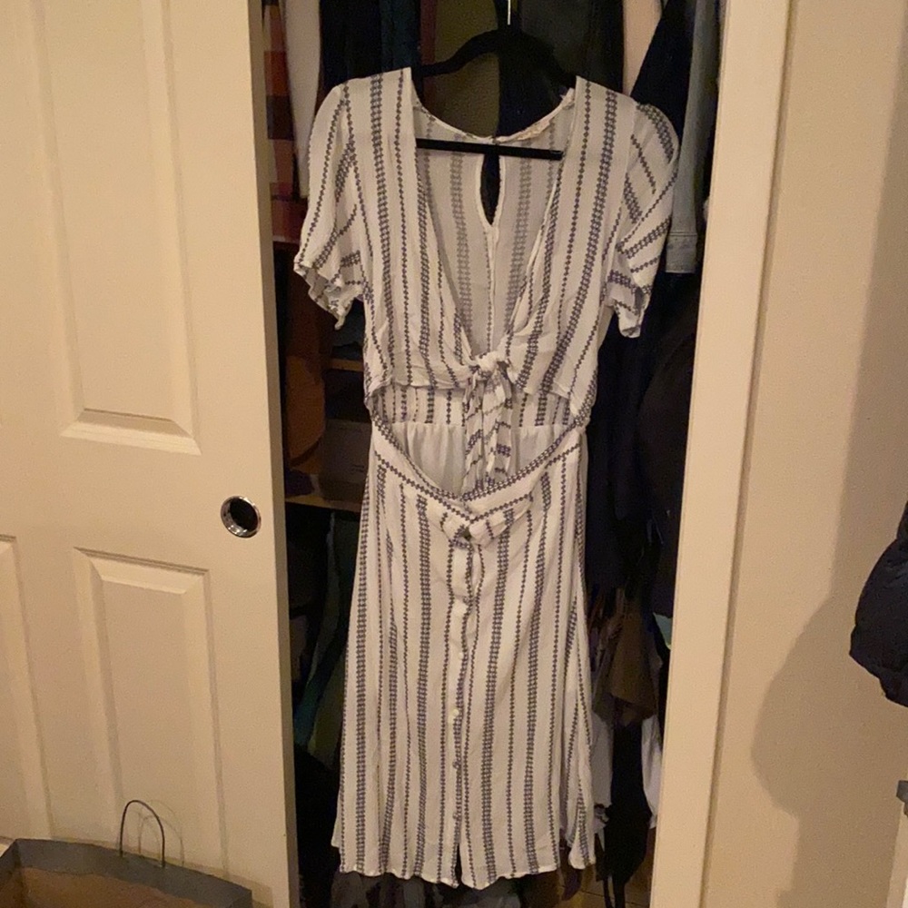 White cutout dress